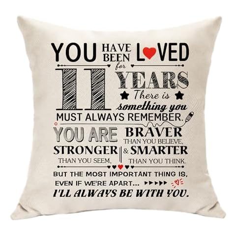 11th Birthday Cushion Cover Gift Idea Cover