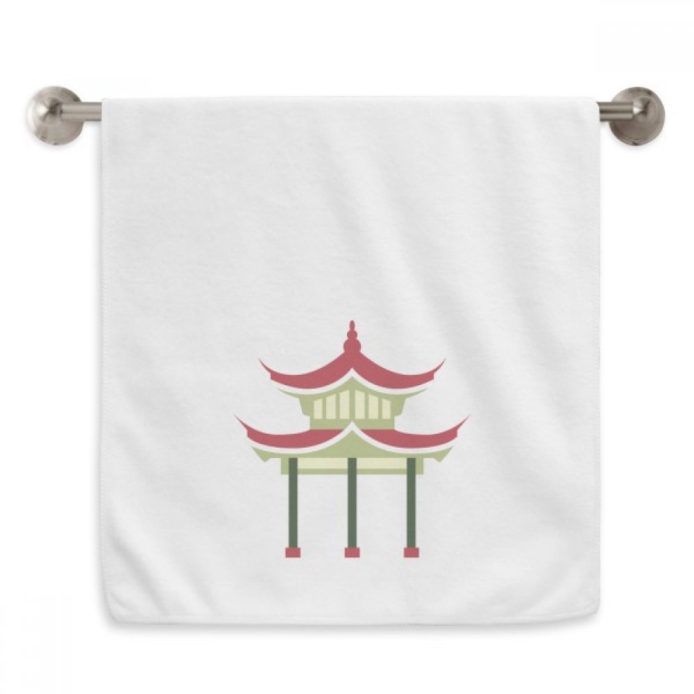 Serviettes débarbouillettes motif Pavillon de la Chine cadeau maison