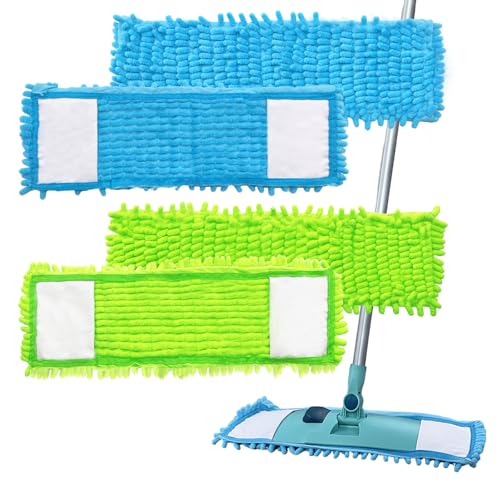4PCS 15'' Microfiber Dust Mop Pads Compatible with...