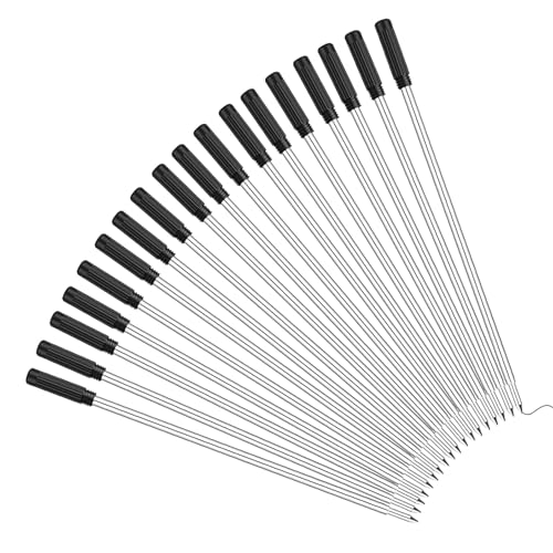 200 recharges fines encre noire pointe moyenne pour stylos bille Diplomate