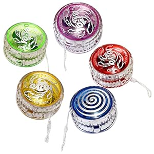 Amosfun JoJo Led knipperend oplichtend Yoyos speelgoed beginners Yo Yo Yo willekeurige kleur 5 stuks pedagogisch…