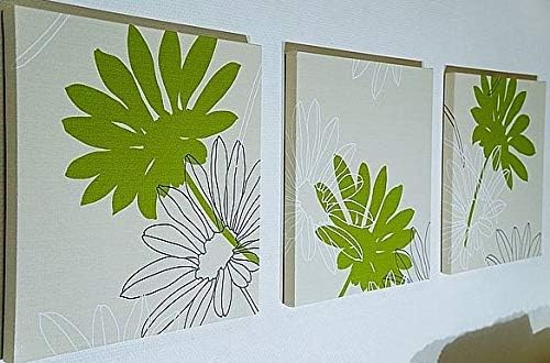 Amazon ファブリックパネル Adornopasar グリーン 40 40 2 5cm３枚セット 花柄 北欧 植物柄 国産 おしゃれ Adorno Pasar 同梱可 アートフレーム ポスター オンライン通販
