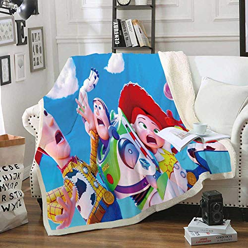 NICHIYO Toy Story - Manta de forro polar para cama y sofá (9,150 x 200 cm), diseño de anime
