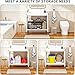 LDarqeer 30-Inch Bathroom Vanity with Sink: Easy 30-Min Tool-Free Assembly, Water-Resistant Wave Door Cabinet & Modern Farmhouse Design for Small Bathroom, Apartment (White)
