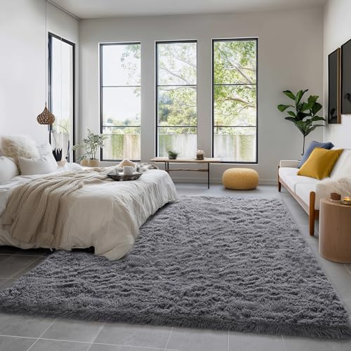 Tapis rustique doux Amdrebio à poils longs épais et moderne - 4