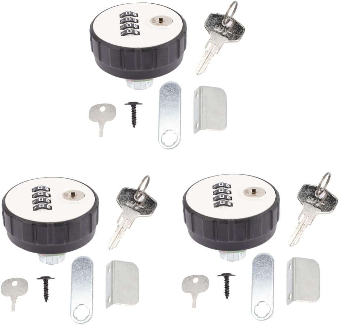 POPETPOP 3pcs Locker Lock Combination Lock Mechanical Zinc Alloy for Gym School and Toolbox for Enhanced Protection