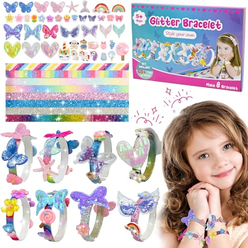 Ulikey Regalo Niñas 5 6 7 8 9 10 Años: Kit para Hacer Pulseras Manualidades con Unicornios y...