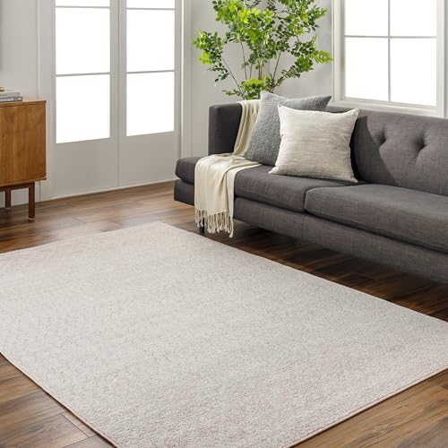 Image of Livabliss Chester Boho Moroccan Area Rug,5'3" x 7'6",Blush/Light Gray