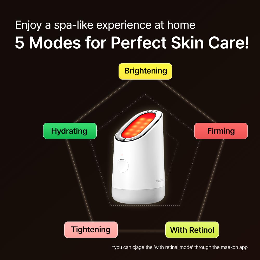 Amazon.com: MakeOn Skin Light Therapy III - 5 in 1 Massager, Real