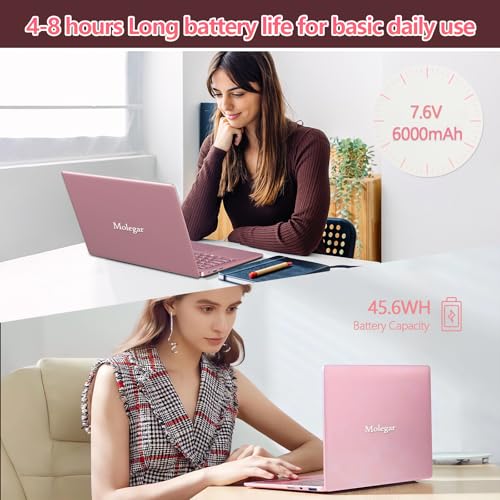 Image of Molegar 15.6 inch Student Laptop with Backlit Keyboard|16GB RAM 512GB SSD Laptop Computer|1920x1080 FHD Eye Protection Display|Fingerprint|38Wh Large Battery|180Open Angle|WiFi|Webcam|BT 4.2|HDMI