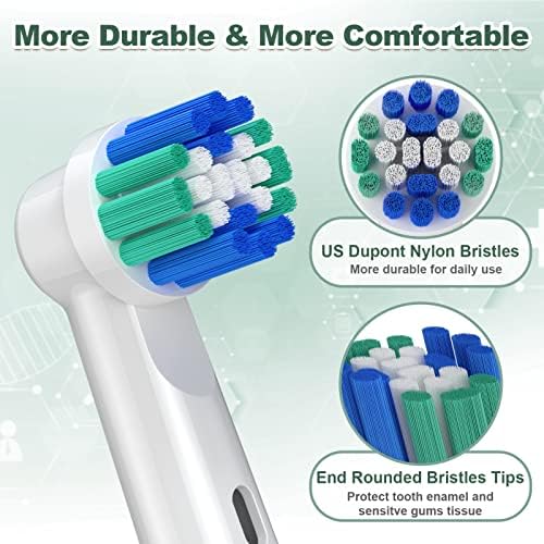 Wymienne główki szczoteczki do Oral B, 16 główek szczoteczki elektrycznej do Oral B Braun, główki szczoteczki Classic Precision Clean pasują do Professional Care, Vitality Pro Smart Genius Series