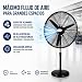 Imagen de Bilake Ventilador de Pie Industrial Tormenta Metal