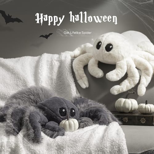 Phantoscope Halloween Spider Pillow – Fluffy Tarantula Decor - Image 3