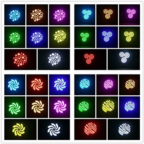Black Dual LED Moving Head Spotlights with Remote Control