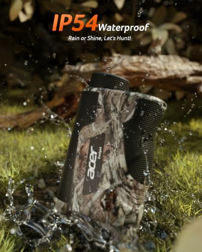 Acer Range Finder for Hunting, 1000Y Laser Rangefinder for Hunter,Camo | 6X Magnification, 0.5s Fast Read with TOF Tech, IP54 Waterproof, Rechargeable, for Bow Hunting, Easy-to-Use, Carry Case - image 3