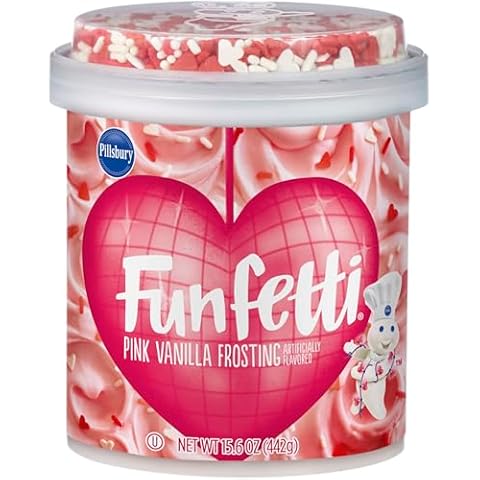Funfetti Valentine, Pink Vanilla Frosting with Sprinkles, 15.6 oz Cover