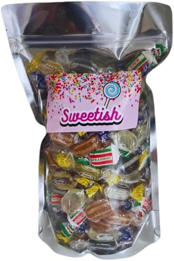 Assorted Classic Mints - Wrapped Mint Sweets Pick And Mix - 500g Bulk Pouch - 500G - Assorted Sweet Pick and Mix for Parties, Gifts, and Sharing By Sweetish