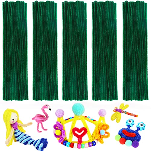 Image of Dark Green Pipe Cleaners - Arts & Crafts Supplies