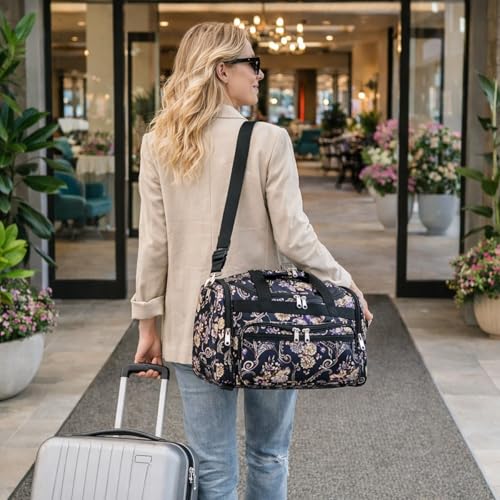 Image of World Traveler Duffel Bag, Classic Floral, One Size