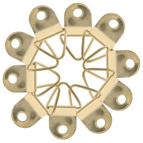 Image of TEHAUX Heavy Duty Metal Picture Hooks Triangle Hanger Hooks Screws for Wall Decor Home Office Gallery