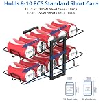 4 Pack Can Rack Organizer, 2 Tier Kitchen Canned Food Storage Dispenser Holds up to 40, Can Organizer for Cabinet Pantry Refrigerator Countertop, Black - Image 4