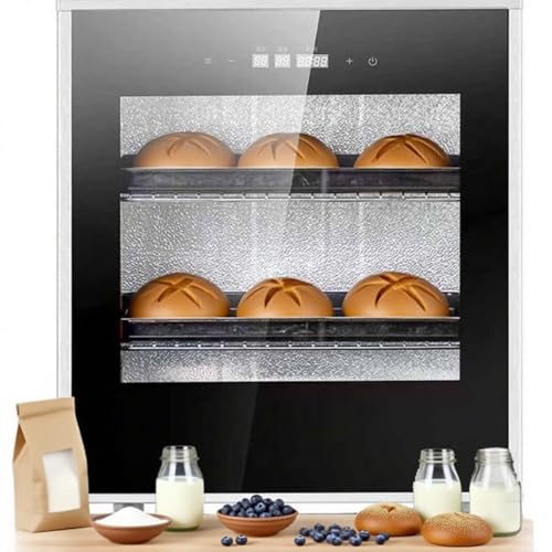 Professional 40L Electric Dough Proofer Cabinet, Stainless Steel Bread Fermentation Box, Adjustable Temp & Humidity, Ideal for Bakery, Pizza, Pastry, Croissant Dough Proofing Machine