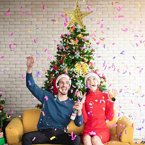 topo de árvore de natal,Topper de árvore de natal para árvore de natal 6 polegadas iluminado star tr