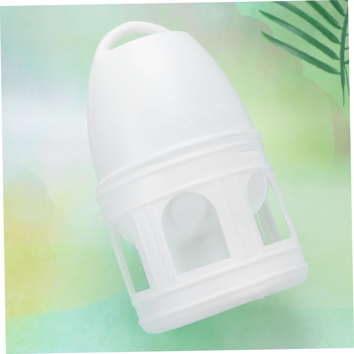 POPETPOP 1Pc Automatic Feeder and Water Dispenser for Small Animals Hanging Water Bottle for Birds and Convenient Supply White