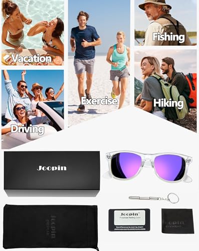 Image of Joopin Square Sunglasses Polarized UV400 Designer Sun Glasses Men Women