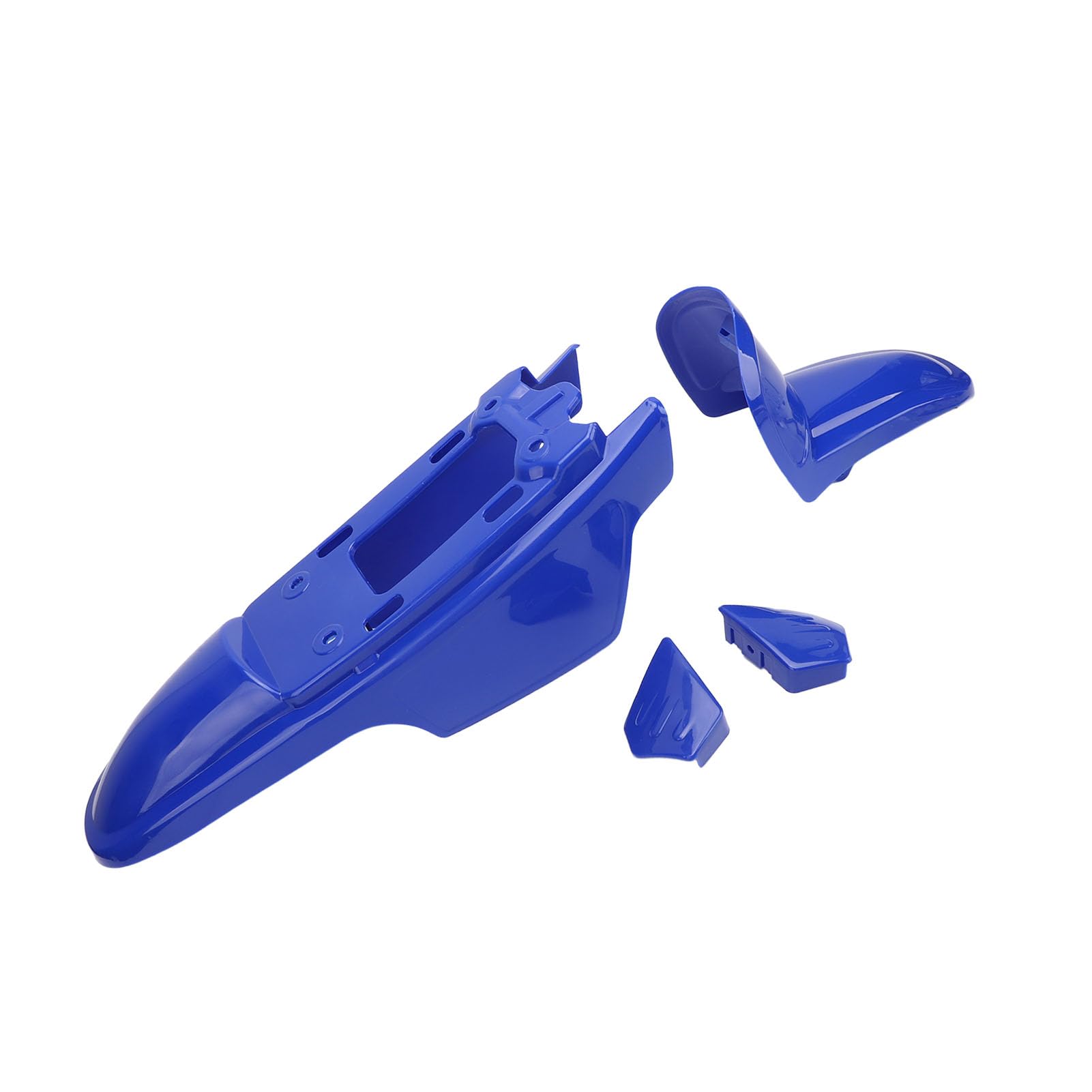 Kit di Rivestimento per Carenatura Motociclistica Akozon - Kit di Guardia Splash Anteriore Anteriore e Ruota Posteriore Blu per PW50 PY50 Peewee 50 Pit Bike