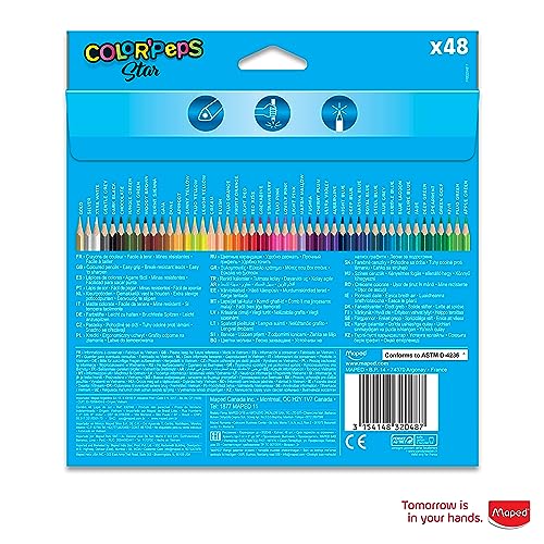 Image of Maped Color'Peps Color Pencil Set - Pack of 48 (Multicolor)