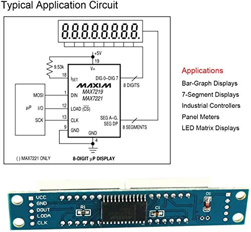 Devmo 4Pcs 8-Digit 7 Segment Module Max7219 8 Bit Digital Segment Tube Led Display Module Supports Cascade Eight Bit Serial 3 Io Ports Compatible With Ar-Duino Mcu/51/Avr/Stm32 #TOP5