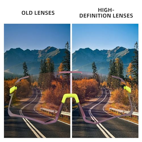 Image of ROCKBROS Cycling Glasses Sports Sunglasses with Anti Blue Lenses Men Cycling Glasses MTB Biking Sunglasses, Medium
