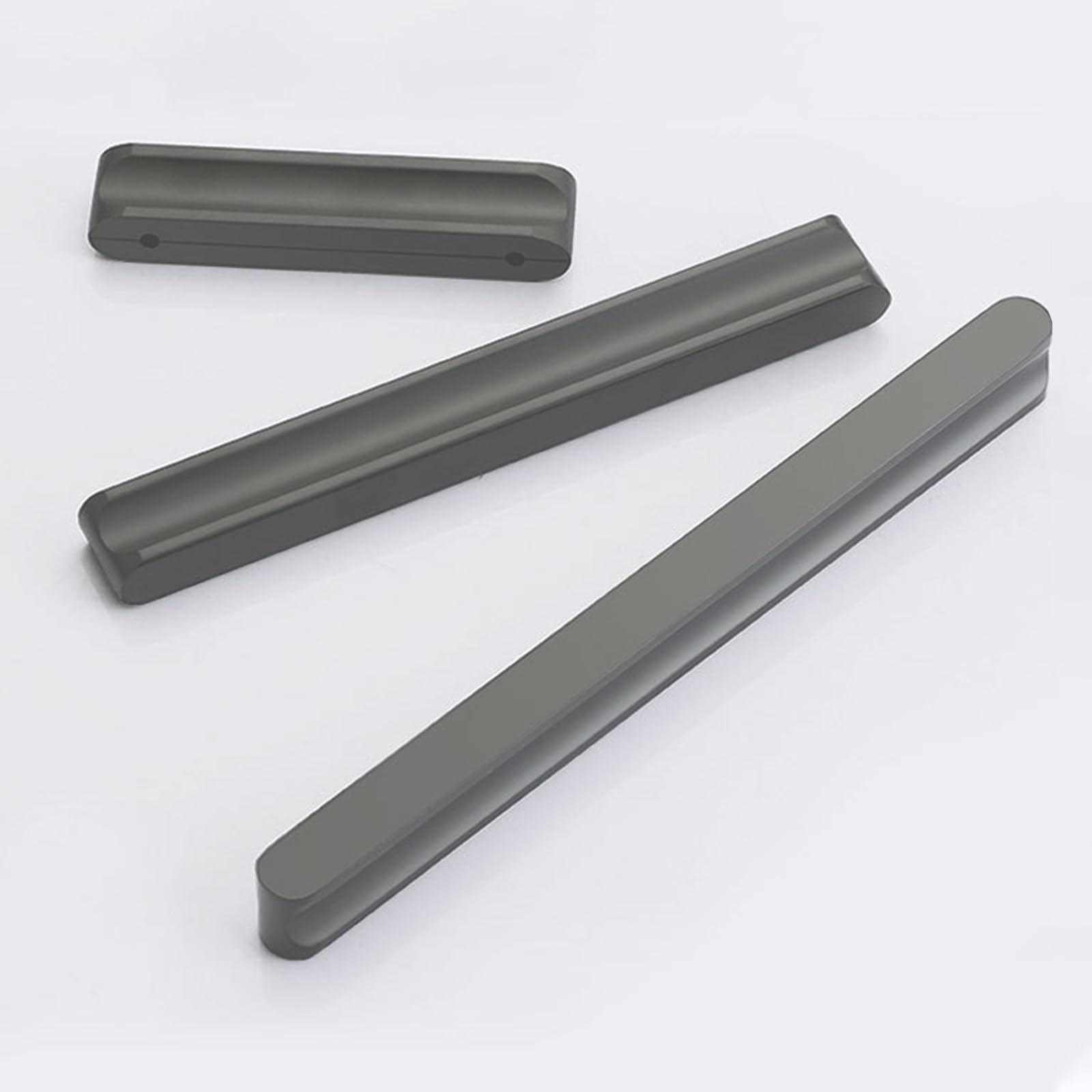 Griffe für Schränke Graue Lang,2 Griffe Küche Modern Massive Aluminium | Eloxierte Oberfläche I-Zuggriffe Lochzentren: 64 - 1160 mm Schubladengriff für Schublade Küche Badezimmer 960mm/37.8in