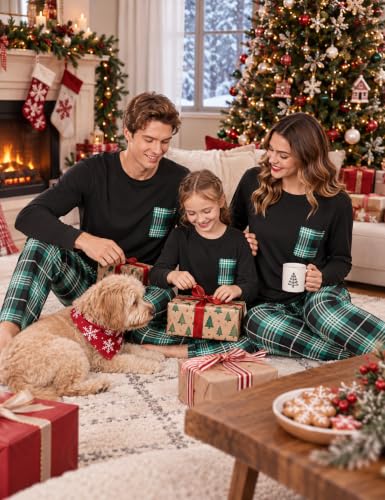 Ekouaer Matching Family Sets Christmas Pajamas Set Xmas PJS Sleepwear - image 2