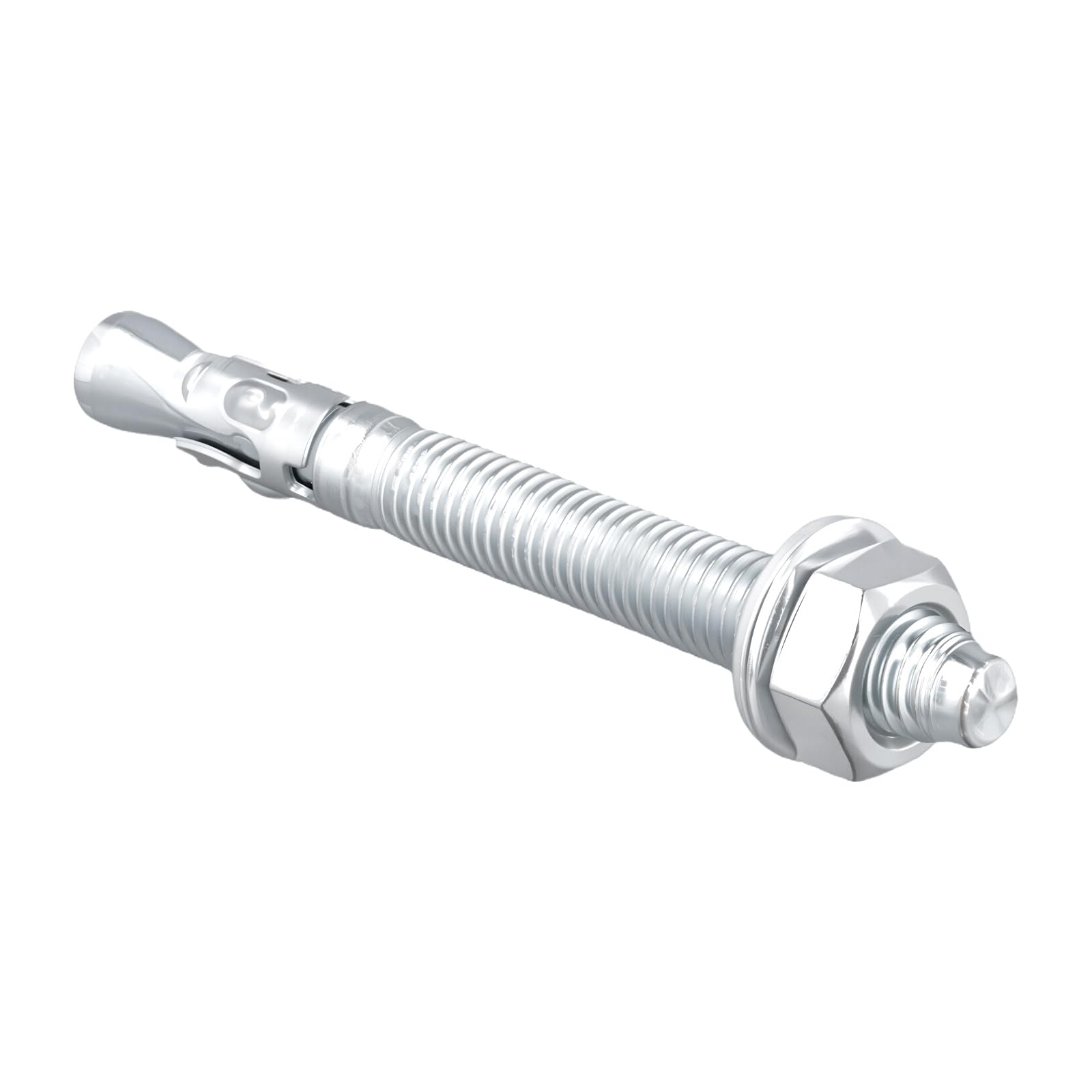 Ancrage galvanisé pour charges lourdes M10 x 100 mm, boulons d'ancrage M10, chevilles pour charges lourdes pour béton et maçonnerie, charges lourdes et montage industriel