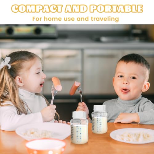 Reiseflaschenverschlüsse,Babyflaschenverschlüsse für Avent Flaschen,Ersatzflaschenverschlüsse für Babyflaschen mit Dichtungsring,Reiseflaschenverschlüsse angepasst Avent (5cm, Stück, 6)