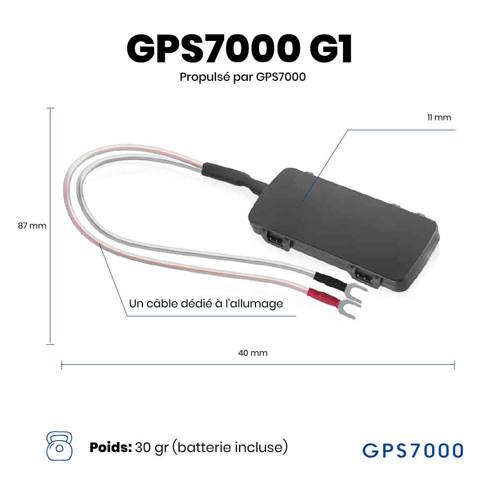 GPS7000-4G Localisateur GPS caché pour véhicules | 90 Jours Inclus | Installation Facile | Après 90 Jours, Vous Pouvez Vous abonner volontairement | Aucun Frais caché