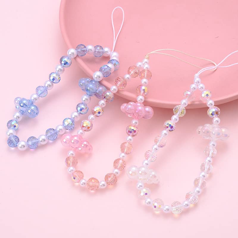 Correa De Muñeca Para Celular Encantos De Teléfono Con Cuentas En Forma De Corazón, Correa De Muñeca Acrílica Kawaii, Accesorios Y2K Hechos A Mano, Cordón De Teléfono Antipérdida Para Mujeres Y Niñas