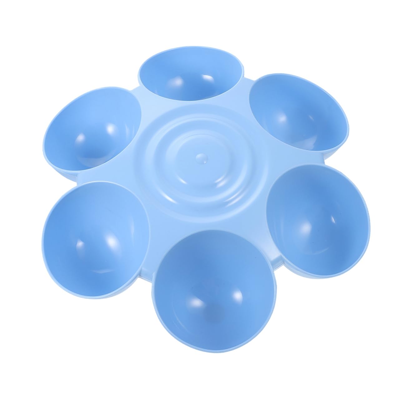 Balacoo Pet Feeding Bowl Multifunctional Cat Food and Water Basin with Charming Flower Shape Design for Cats and Dogs Six Grid Feeder for Convenient Pet Feeding