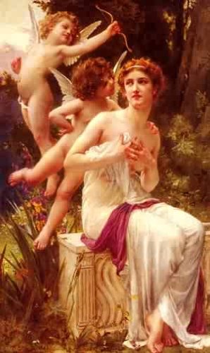 Peinture à l'huile Les Avances De Lamour reproduction tableau Guillaume Seignac toile 12x16