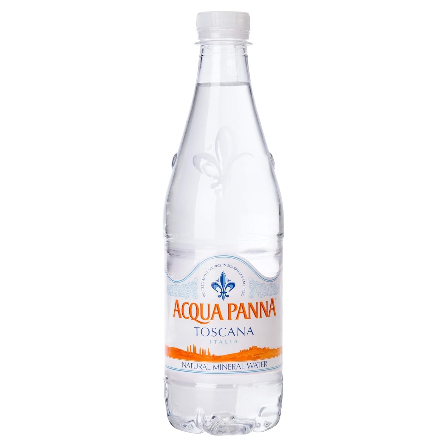 Italian Gourmet Acqua naturale Mineralwasser still italiana 48 x 500ml | Sorgente selezionata, gusto leggero; ohne Kohlensäure für Alltag, Gesamtnettogewicht 24 L + Kostenlos Polpa 400g