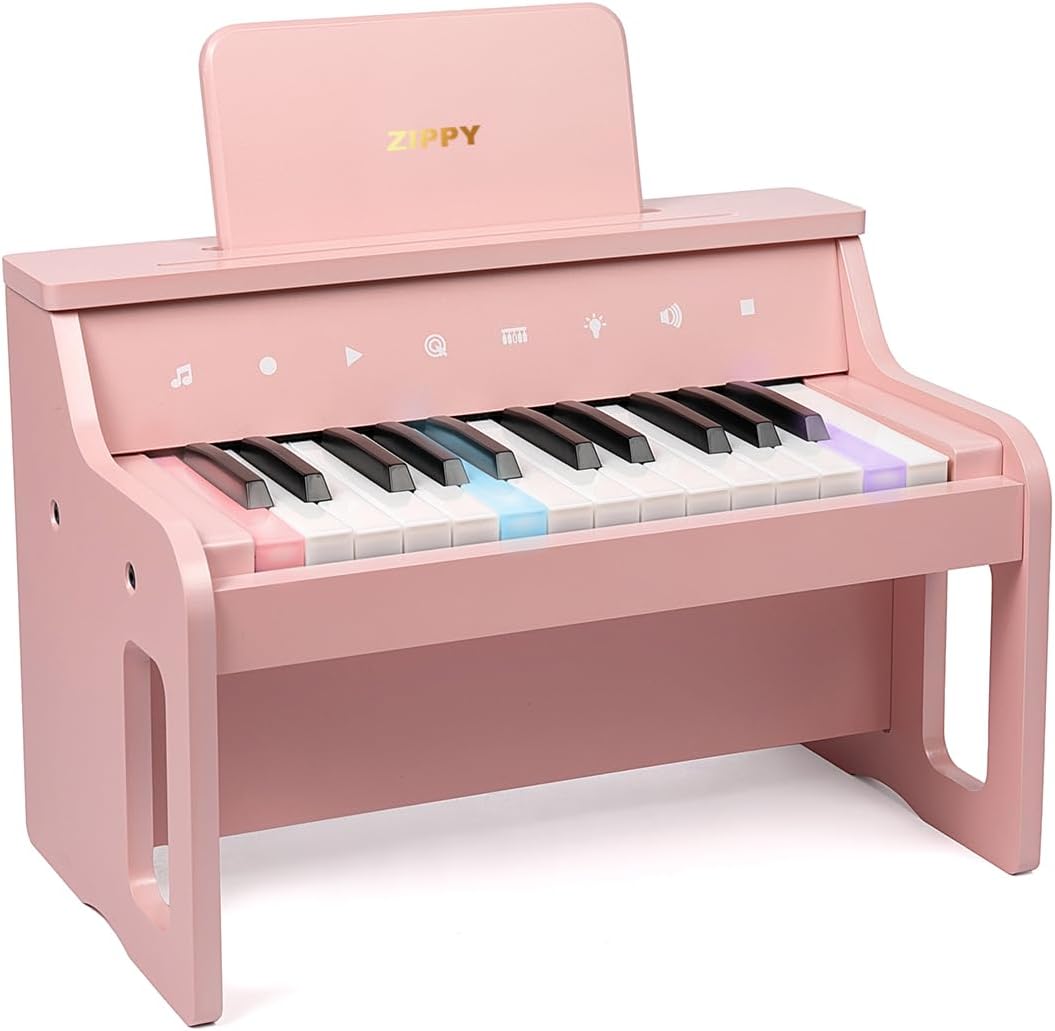 ZIPPY 25 Keys Light-Up Kids Piano with Touch Control Panel