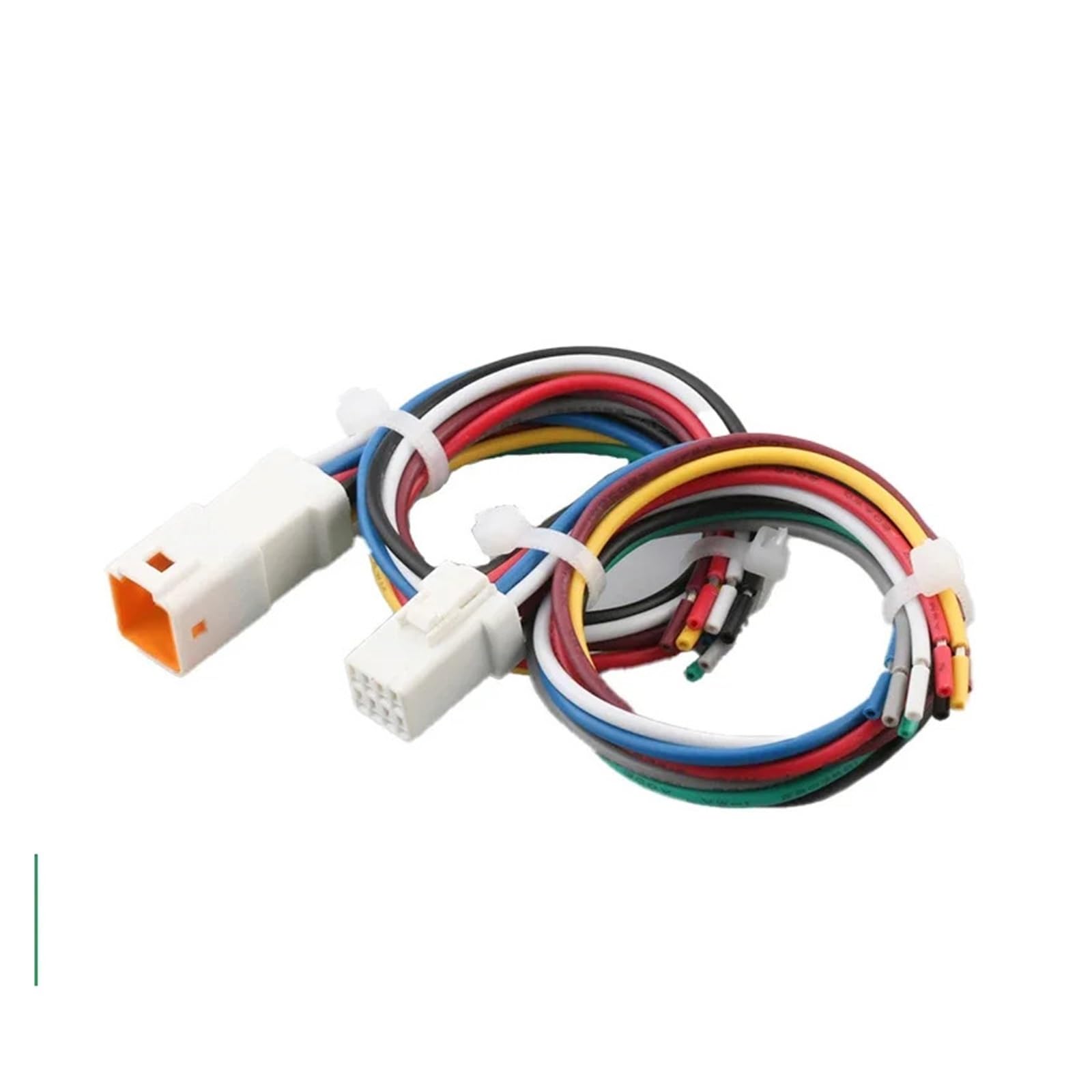 5/200 Piezas 2P 3P 4P 6P 8P 0,6 MM Enchufe de Cable Impermeable Macho y Hembra con Conector eléctrico(6P Male,100 Pcs)