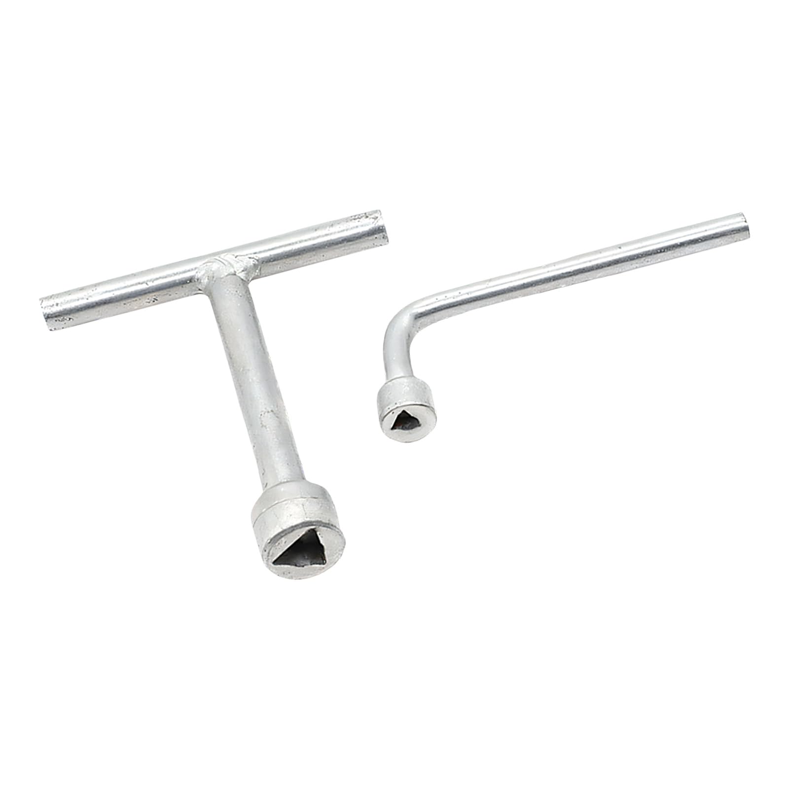 Zbiianxer Ergonomic Handle Metal Construction Triangular Head Wrenches With 2 Size For Elevator Lift Door Bolt Tightening Triangular Wrench