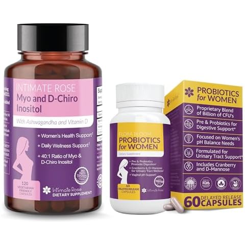 Save 10% on Women's Wellness Bundle – Myo-Inositol & D-Chiro Inositol + Complete Vaginal Probiotics for Hormonal Balance, Gut, and Vaginal Health Cover