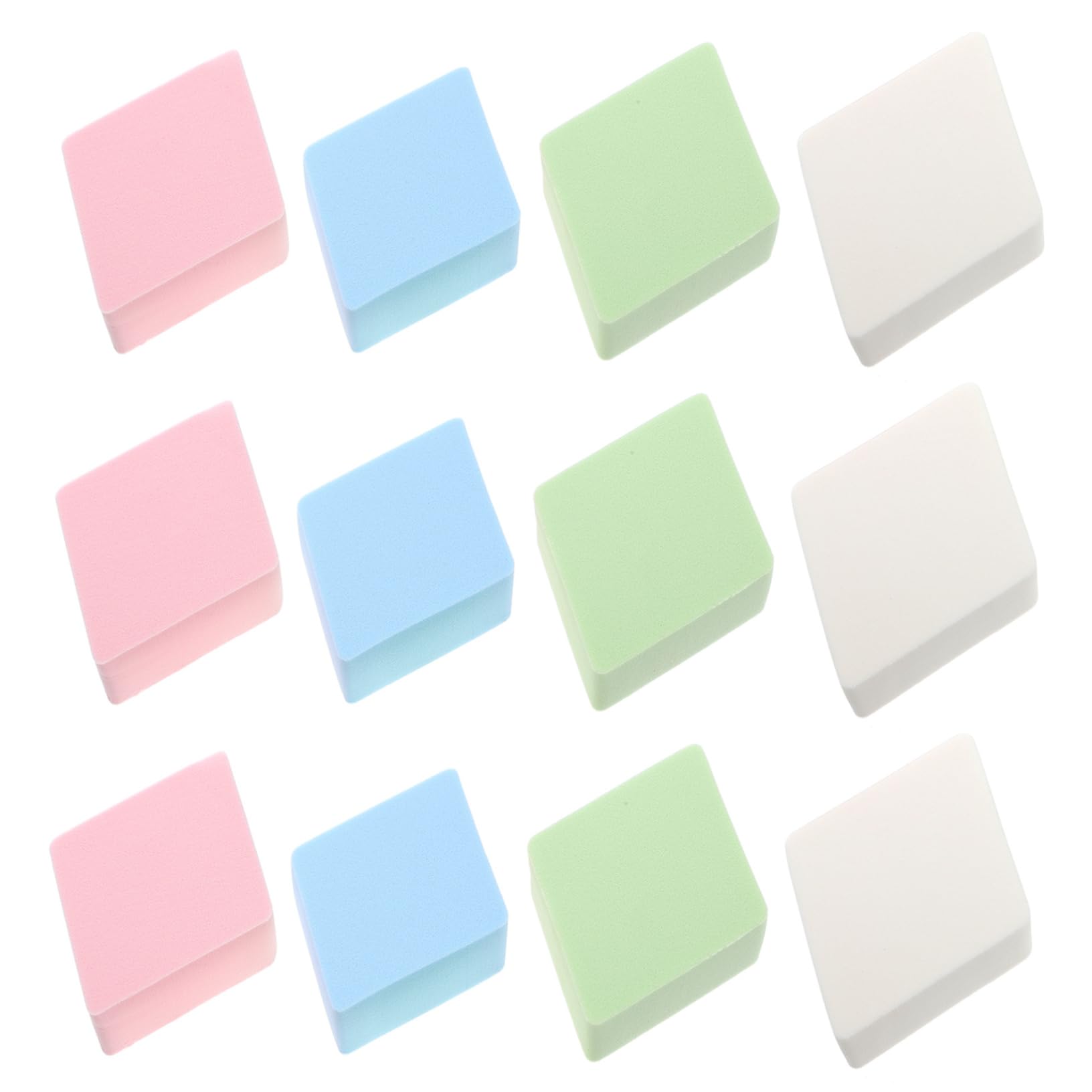 VALICLUD 12 Pack Face Make up Puff Set for Dry Wet Foundation Large Mini Makeup Sponges Multi-functional Portable Powder Pads