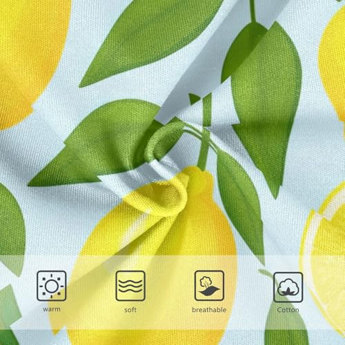 Girls Underwear Toddler 2t Cotton Panties Little Girl Pattern Briefs Undies Kids Sliced Yellow Lemons Light Blue3