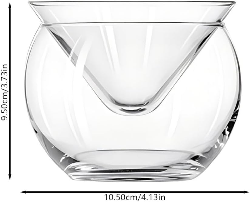Ciieeo 1Set Glass Caviar Chiller Server Set with Ice Holder Decorative Bowl for Shrimp Appetizers Unique Kitchen Supply for Parties and Gatherings