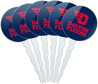 GRAPHICS & MORE University of Dayton Secondary Cupcake Picks Toppers Decoration Set of 6
